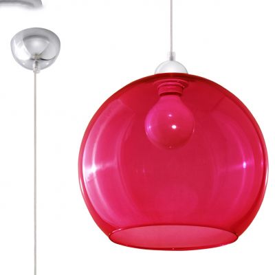 Sollux Lampa wisząca BALL czerwona SL.0253 (SL.0253)