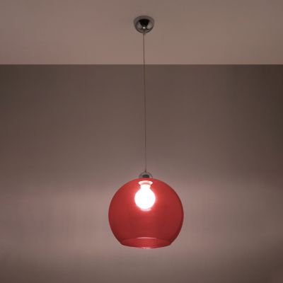 Sollux Lampa wisząca BALL czerwona SL.0253 (SL.0253)