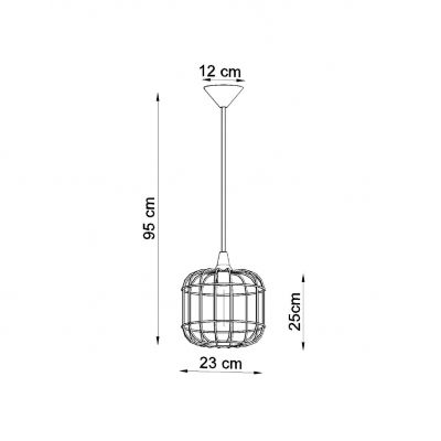 Sollux Lampa wisząca CELTA biała SL.0295 (SL.0295)