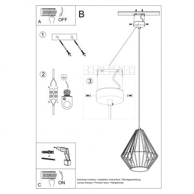 Sollux Lampa wisząca DEMI biała SL.0297 (SL.0297)