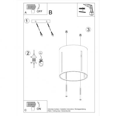 Sollux Plafon INEZ czarny SL.0356 (SL.0356)