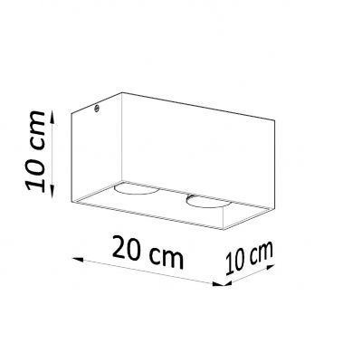 Sollux Plafon QUAD MAXI szary SL.0382 (SL.0382)