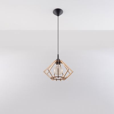 Sollux Lampa wisząca POMPELMO naturalne drewno SL.0393 (SL.0393)