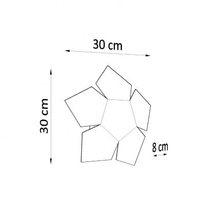 Sollux Kinkiet PENTA czarny SL.0423 (SL.0423)