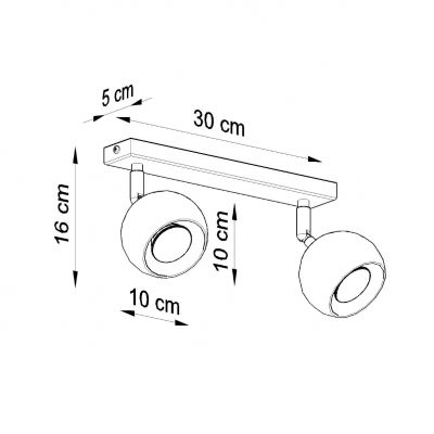 Sollux Plafon OCULARE 2 biały SL.0438 (SL.0438)