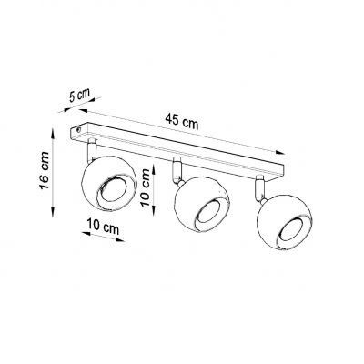 Sollux Plafon OCULARE 3 biały SL.0439 (SL.0439)