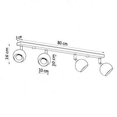 Sollux Plafon OCULARE 4L biały SL.0441 (SL.0441)