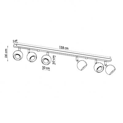 Sollux Plafon OCULARE 6L biały SL.0442 (SL.0442)