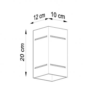 Sollux Kinkiet BLOCCO szary SL.0479 (SL.0479)