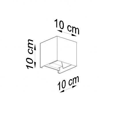 Sollux Kinkiet LUCA biały LED IP54 SL.0544 (SL.0544)