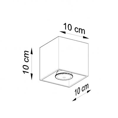 Sollux Plafon QUAD 1 antracyt SL.0567 (SL.0567)