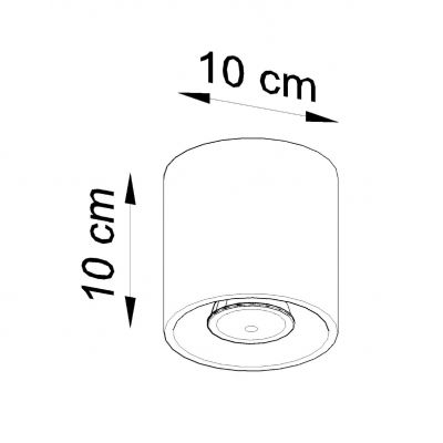 Sollux Plafon ORBIS 1 antracyt SL.0568 (SL.0568)