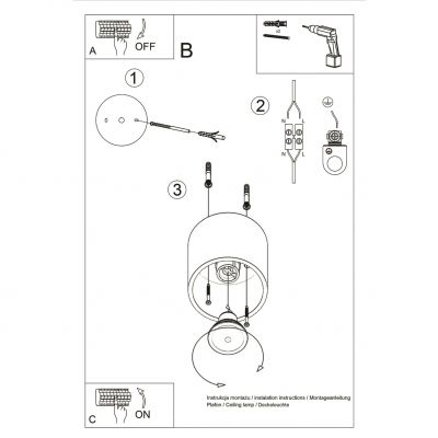 Sollux Plafon ORBIS 1 antracyt SL.0568 (SL.0568)