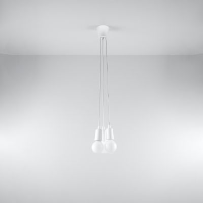 Sollux Lampa wisząca DIEGO 3 biała SL.0570 (SL.0570)