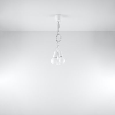 Sollux Lampa wisząca DIEGO 3 biała SL.0570 (SL.0570)