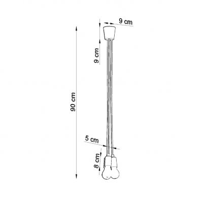 Sollux Lampa wisząca DIEGO 3 biała SL.0570 (SL.0570)