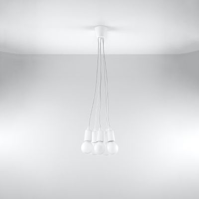 Sollux Lampa wisząca DIEGO 5 biała SL.0571 (SL.0571)