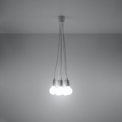 Sollux Lampa wisząca DIEGO 5 biała SL.0571 (SL.0571)