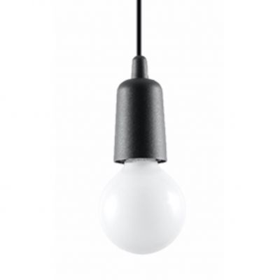 Sollux Lampa wisząca DIEGO 1 czarna SL.0572 (SL.0572)