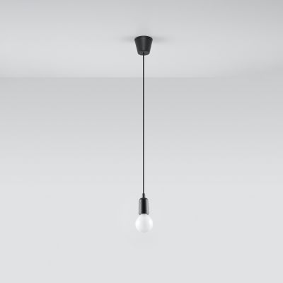 Sollux Lampa wisząca DIEGO 1 czarna SL.0572 (SL.0572)