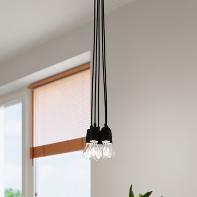 Sollux Lampa wisząca DIEGO 1 czarna SL.0572 (SL.0572)