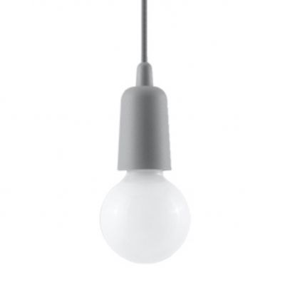 Sollux Lampa wisząca DIEGO 1 szara SL.0575 (SL.0575)