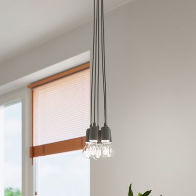 Sollux Lampa wisząca DIEGO 1 szara SL.0575 (SL.0575)