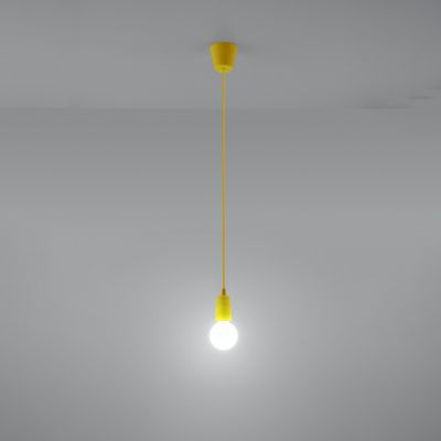 Sollux Lampa wisząca DIEGO 1 żółta SL.0578 (SL.0578)