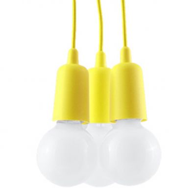 Sollux Lampa wisząca DIEGO 3 żółta SL.0579 (SL.0579)