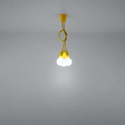 Sollux Lampa wisząca DIEGO 3 żółta SL.0579 (SL.0579)