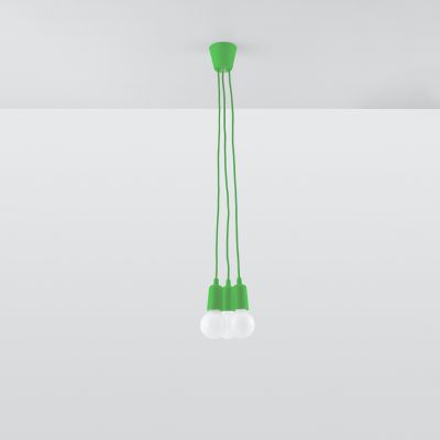 Sollux Lampa wisząca DIEGO 3 zielony SL.0582 (SL.0582)