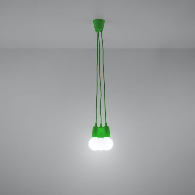 Sollux Lampa wisząca DIEGO 3 zielony SL.0582 (SL.0582)