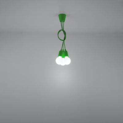 Sollux Lampa wisząca DIEGO 3 zielony SL.0582 (SL.0582)