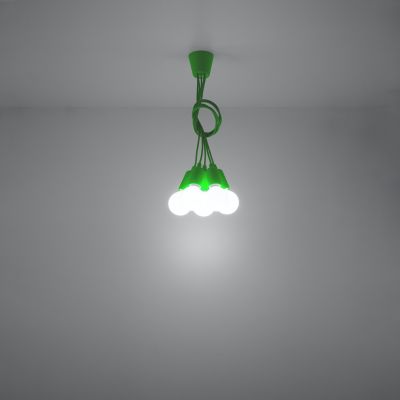 Sollux Lampa wisząca DIEGO 5 zielony SL.0583 (SL.0583)