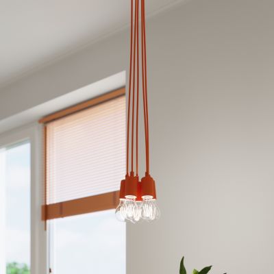 Sollux Lampa wisząca DIEGO 1 pomarańczowy SL.0584 (SL.0584)