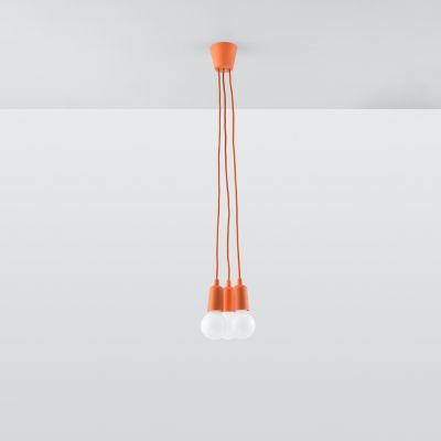 Sollux Lampa wisząca DIEGO 3 pomarańczowy SL.0585 (SL.0585)