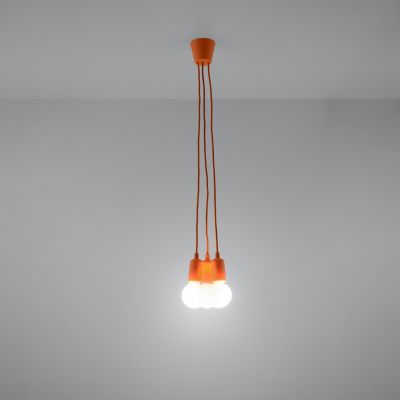 Sollux Lampa wisząca DIEGO 3 pomarańczowy SL.0585 (SL.0585)