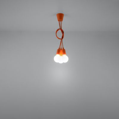 Sollux Lampa wisząca DIEGO 3 pomarańczowy SL.0585 (SL.0585)