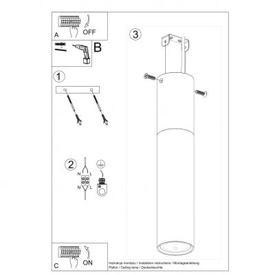 Sollux Plafon PABLO czarny SL.0635 (SL.0635)