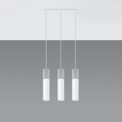 Sollux Lampa wisząca BORGIO 3L biały SL.0649 (SL.0649)