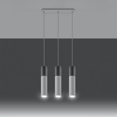Sollux Lampa wisząca BORGIO 3L biały SL.0649 (SL.0649)