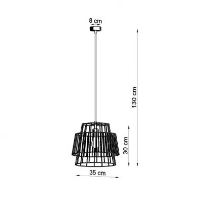 Sollux Lampa wisząca GATE biały SL.0662 (SL.0662)