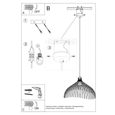 Sollux Lampa wisząca UMB biały SL.0664 (SL.0664)