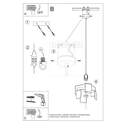 Sollux Lampa wisząca TULIP biały SL.0666 (SL.0666)