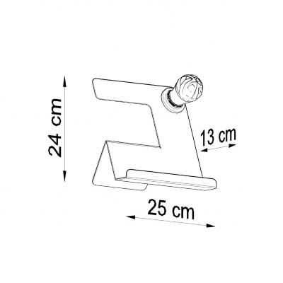 Sollux Lampa biurkowa INCLINE czarna SL.0669 (SL.0669)