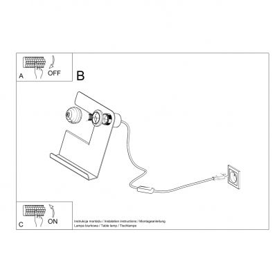 Sollux Lampa biurkowa INCLINE czarna SL.0669 (SL.0669)