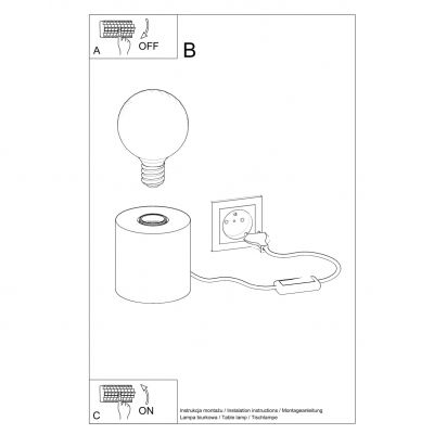 Sollux Lampa biurkowa SALGADO naturalne drewno SL.0674 (SL.0674)