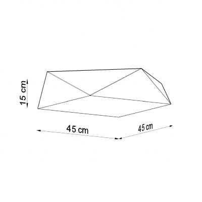 Sollux Plafon HEXA 45 biały SL.0692 (SL.0692)