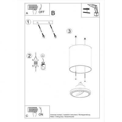 Sollux Plafon TIUBE biały SL.0695 (SL.0695)