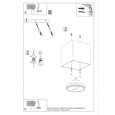 Sollux Plafon BLAKE szary SL.0699 (SL.0699)